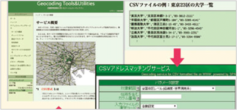CSVアドレスマッチング